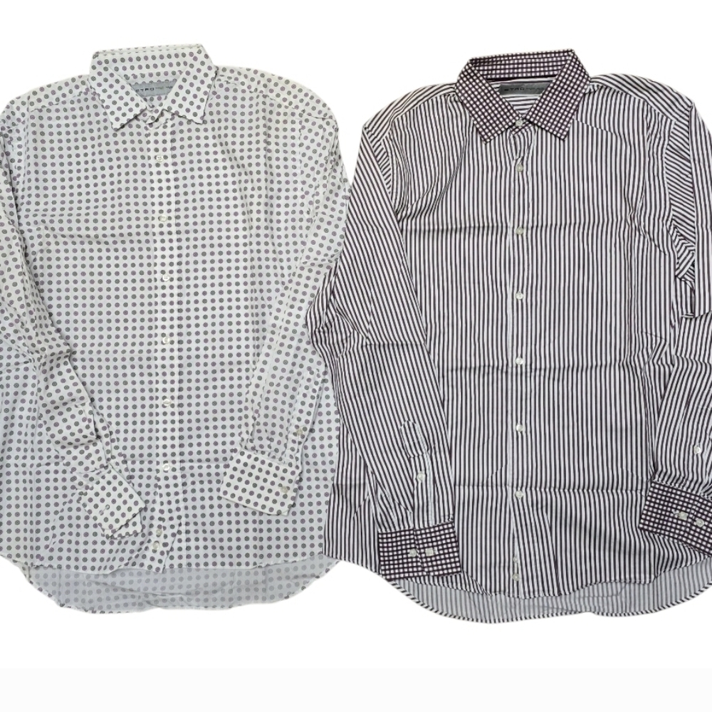 2pc Etro Men's Casual Shirts Made in Italy Sz 42 / Med